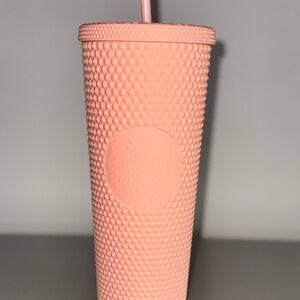 Starbucks Coral Textured Tumbler